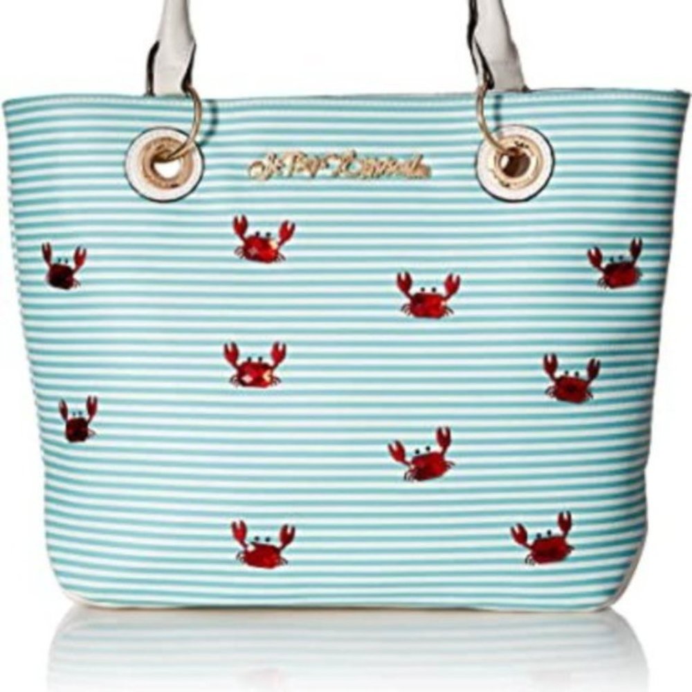 Betsey Johnson DON'T BE A SHELLFISH TOTE - Picture 3 of 9